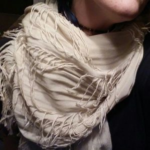 Distressed designer scarf